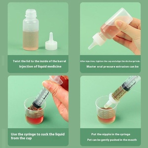 Hot-bán chống nghẹn thiết bị Pet Feeder Set với chai ống tiêm kết hợp cho mèo con chó con thực phẩm Cách sử dụng - Product Image 5