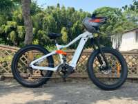 Vélo de montagne électrique Bafang M620 1000W, 7 vitesses, batterie lithium 48V/52V 17,5Ah, pneus larges de 26 pouces, suspension intégrale, moteur central