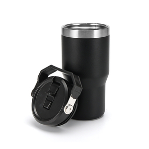Gourde isotherme moderne en acier inoxydable de 600 ml avec couvercle et poignée pour le voyage et le camping - Product Image 6