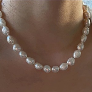 Collar de Estilo Barroco Europeo para Mujer, Cadena de Perlas de Agua Dulce de Forma Natural, Lujo Ligero y Exclusivo - Product Image 4