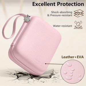 Étui de chargeur portable Linpr pour MacBook, pochette de rangement de voyage, adaptateur secteur, câbles de charge, clés USB, batterie externe (rose L) fabriqué - Product Image 4