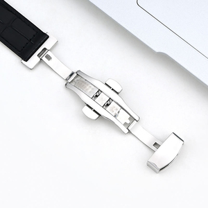 Boucle à fermoir papillon <span class=keywords><strong>automatique</strong></span> double-poussoir en acier inoxydable pour accessoires de <span class=keywords><strong>montre</strong></span> <span class=keywords><strong>Longines</strong></span> Conquest et Submariner - Product Image 6