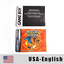 คู่มือ USA FRA NOE ESP สำหรับเกม GBA สีเขียวใบไม้ สีแดงไฟ รูบี้ เอเมอรัลด์ แซฟไฟร์ - Product Image 2