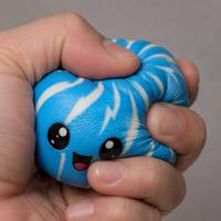 Vente en gros : Jouets Squishy en mousse PU de 9 cm, en forme de boulette de marbre, à remontée lente, anti-stress, assortis, pour enfants et adultes, OEM