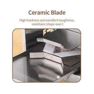 Ev Güvenliği Kılavuzu Hamburger Dilimleyici Paslanmaz Çelik Kek Tabanı Ekmek Kesici Manuel Ekmek Dilimleyici Dört Kalınlık Ayarlanabilir - Product Image 6