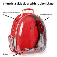 Sac à dos transparent pour animaux de compagnie, type capsule spatiale, respirant, portable, grande capacité, pour les sorties, transporteur à deux épaules, compatible avion