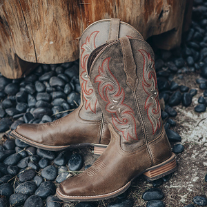 Fashionable Western Style Cowboy <strong>Boots</strong> <strong>Women</strong> Shoes High Quality Durable <strong>Genuine</strong> <strong>Leather</strong> Girl'<strong>s</strong> <strong>Boots</strong> New Arrival - Product Image 2