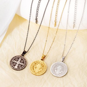 DAIHE Unisex sette arcangeli segno collana di amuleto religioso in acciaio inox disco moneta Totem magia <span class=keywords><strong>Array</strong></span> per gli uomini e le donne - Product Image 3