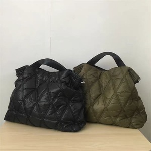 Wholesale New Winter Fashion Insulated Underarm Handbags 2024 Frame Design Nylon Butow <b>Bags</b> for Women - Product Image 1