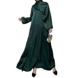 Nuevo Vestido Modesto de Moda, Transpirable, <span class=keywords><strong>al</strong></span> <span class=keywords><strong>por</strong></span> <span class=keywords><strong>Mayor</strong></span>, <span class=keywords><strong>Ropa</strong></span> Islámica Maxi, Estilo Turco de Dubái para Eid, Abaya Modesto para Mujeres Musulmanas - Product Image 1