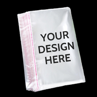 Sacs en plastique transparents autocollants imprimés en héliogravure, recyclables, petits emballages pour stylos, bijoux, bonbons, cadeaux