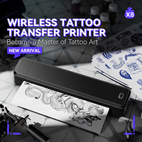 Impresora Térmica Portátil X8 con Conexión Inalámbrica, Impresión HD en Papel A4, Impresora para Tatuajes y Documentos, 5 Horas de Duración de la Batería