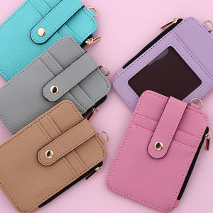 Nouvelle mode de sac imprimé à ourlet vertical porte-cartes à fermeture éclair porte-monnaie floral sac d'identification pour les femmes - Product Image 3