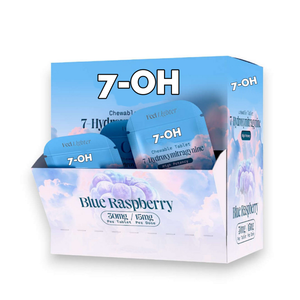 Tùy chỉnh in ấn 7-Oh 1CT Tablet Mẫu Gói với hộp hiển thị 1CT Viên nhai vỉ với hiển thị Feeder hộp bán lẻ - Product Image 4