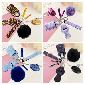 LLavero de autodefensa para mujeres y niñas, accesorios de lujo, llavero de alarma de seguridad de metal, venta al por mayor - Product Image 2