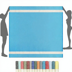 2026 New Custom Logo High Quality Cotton Compressed <b>Beach</b> Towel for Travel - Product Image 3