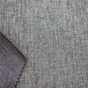 Tela textil para el hogar, material de equipaje 100% poliéster, <span class=keywords><strong>lino</strong></span>, aspecto <span class=keywords><strong>grueso</strong></span>, duradero, gris oscuro, tapicería, muebles, sofá - Product Image 2
