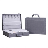 Boîte de rangement en bois MDF et cuir de luxe, personnalisée, pour clés, cartes de crédit, souvenirs personnels, coffret cadeau, logo personnalisé, taille personnalisée, organisateur pour la maison