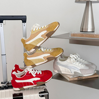 Baskets compensées à plateforme invisible pour femme, en tissu coréen, nouvelle collection Printemps-Été 2026, confortables, légères, décontractées, pour la course