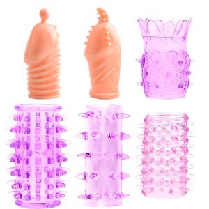 Cock Ring Set 6 Piece <b>TPE</b> Delay Sex Time Erotic Rings For Men Adult Use - Product Image 2