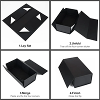 Boîte rigide pliable personnalisable, impression couleur intégrale, papier écologique pour l'emballage de bijoux, de montres et de souvenirs