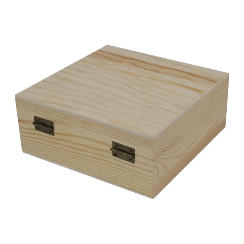 Shandong fatto in legno artigianato accessori per la casa scatole di legno segni da parete fai da te artigianato per la casa scatola di legno non finito con coperchio