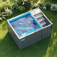 Piscine et spa modulaires hors sol personnalisées de 2,2 m avec escalier