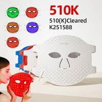 Masque LED professionnel 510K, thérapie par lumière rouge, 7 couleurs, masque facial photonique pour le soin anti-âge de la peau, fabricant OEM ODM