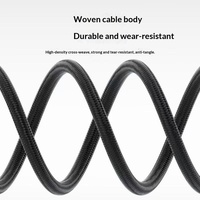 Kabel Data Aluminium Alloy Anti-Putus Tipe-C Ganda dengan Pengisian Cepat dan Pelindung untuk Laptop
