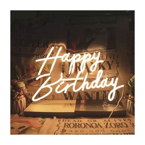 Enseigne lumineuse personnalisée Better Together Happy Birthday Led Letter Grands mariages Enseigne murale Bar Party Decor 45cm 60cm - Product Image 1