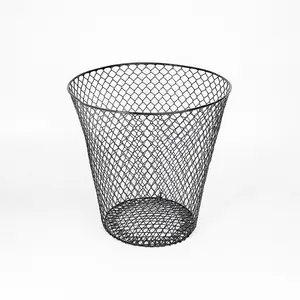 Multifunctional Household Trash Can Living Room Transparent Vacuum Paper Basket Simple Office Garbage Can