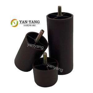 Yanyang חומר חדש pp עגול הזרקת רהיטים מיטה רגליים מותאמות אישית בסגנון מרובע שחור - Product Image 2