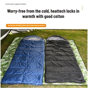 <span class=keywords><strong>Saco</strong></span> de <span class=keywords><strong>Dormir</strong></span> para Acampar al Aire Libre, de Algodón Hueco Engrosado, para Picnic, Cálido y Resistente a la Suciedad, Portátil - Product Image 3