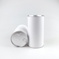 Cajas Personalizadas con Papel de Sellado Fácil de Despegar, Tubos de Cartón de Grado Alimenticio con Tapa Metálica para Papas Fritas