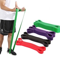Ensemble de bandes de résistance en latex colorées pour l'exercice, bandes de fitness élastiques durables en plusieurs couleurs et tailles