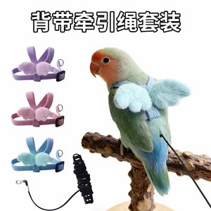 Arnés Ligero para Pájaros y Correa de Vuelo para Exteriores, Cuerda de Paseo para Loros, Correa Suave para Periquitos, Cacatúas y Agapornis - Product Image 2