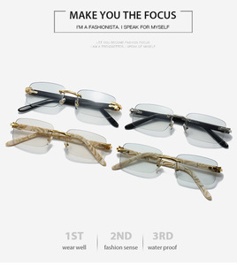 Lunettes de soleil à monture souple, accessoires en forme de cœur de pêche, lunettes de soleil sans monture, lunettes intelligentes à <span class=keywords><strong>changement</strong></span> de couleur - Product Image 5