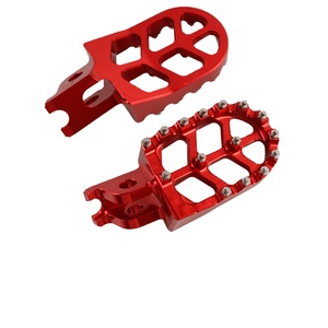 YHMOTO CNC Aluminum <b>FootRest</b> Foot Plate Rest Pegs Pedals Pedalen for Simson S51 S50 S53 MopedTuning - Product Image 1