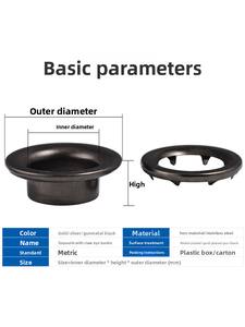 Bâche en toile métallique ronde pour <span class=keywords><strong>voiture</strong></span> et camion, pare-pluie, pare-soleil, avec œillets et rivets creux épaissis - Product Image 3