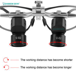 5X Lupas Dentales Ergonómicas 48° con Distancia de Trabajo Ajustable Gafas Quirúrgicas de Aumento Herramientas de Magnificación para Odontología - Product Image 2