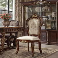Chaise de salle à manger en cuir authentique de luxe léger, personnalisée, blanche, violette, bleue, beige, imitation de bois sculpté ancien