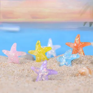 Micro Landscape Ornaments für Harzform, Starfish Five Pointed Star DIY Crafts, für Kerzen herstellung Aquarium und Vasen füller