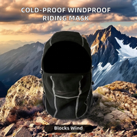 Masque de moto chaud pour sports d'extérieur d'hiver Masque de ski résistant au froid et au vent Cagoule