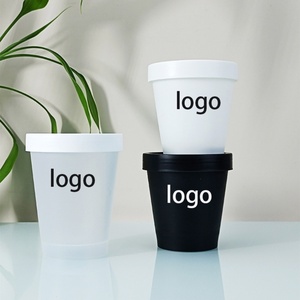 In Stock 30g 50g 100g 250g 500g Refillable Empty <b>Makeup</b> Pot Plastic Container Sample Cosmetics <b>Box</b> pp Black White Cream Jar - Product Image 2