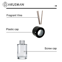 Flacon diffuseur de parfum de luxe vide 30 ml, design élégant avec boîte cadeau