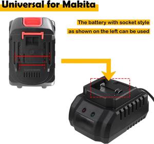 Chargeur rapide 18V 21V 2A pour outils électriques <span class=keywords><strong>Makita</strong></span>, batteries lithium 18V 21V 2Ah <span class=keywords><strong>4Ah</strong></span> 5Ah, chargeur de batterie Li-ion 21V 2A pour <span class=keywords><strong>perceuse</strong></span> - Product Image 4