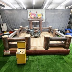 Machine mécanique gonflable de rodéo de taureau Contrôles mécaniques de taureau de location de <span class=keywords><strong>jeux</strong></span> de fête pour adultes à vendre - Product Image 3