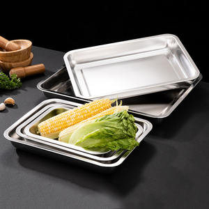 Alta qualità per uso alimentare 304 in acciaio inox padella profonda padella cibo per servire disidratatore BBQ teglia per congelatore - Product Image 5