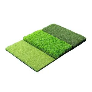 3 in 1 golf hitting mat foldable fairway turf mat Tri-turf mat