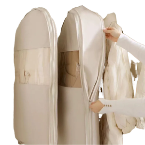 Sacchi Salvaspazio Antipolvere Portatili con Cerniera, Borsa Grande per Vestiti, Sacca Pieghevole da Viaggio, <span class=keywords><strong>Organizer</strong></span> per <span class=keywords><strong>Armadio</strong></span> e Casa - Product Image 3